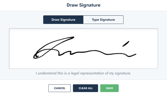 client e-signature tool