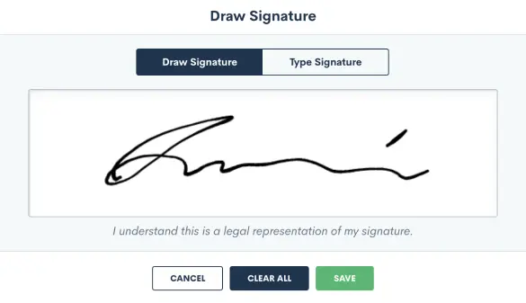 client e-signature tool
