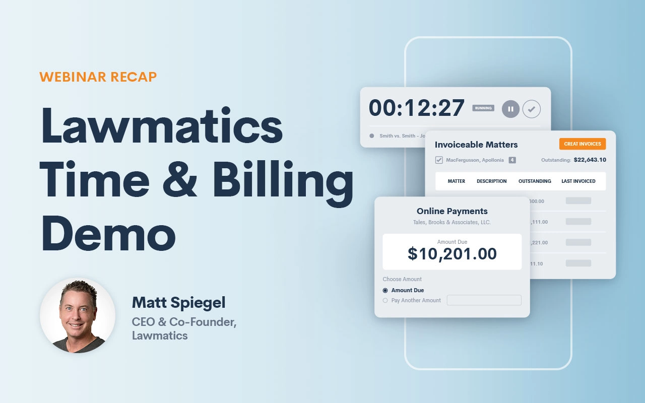 Time & Billing Demo Webinar