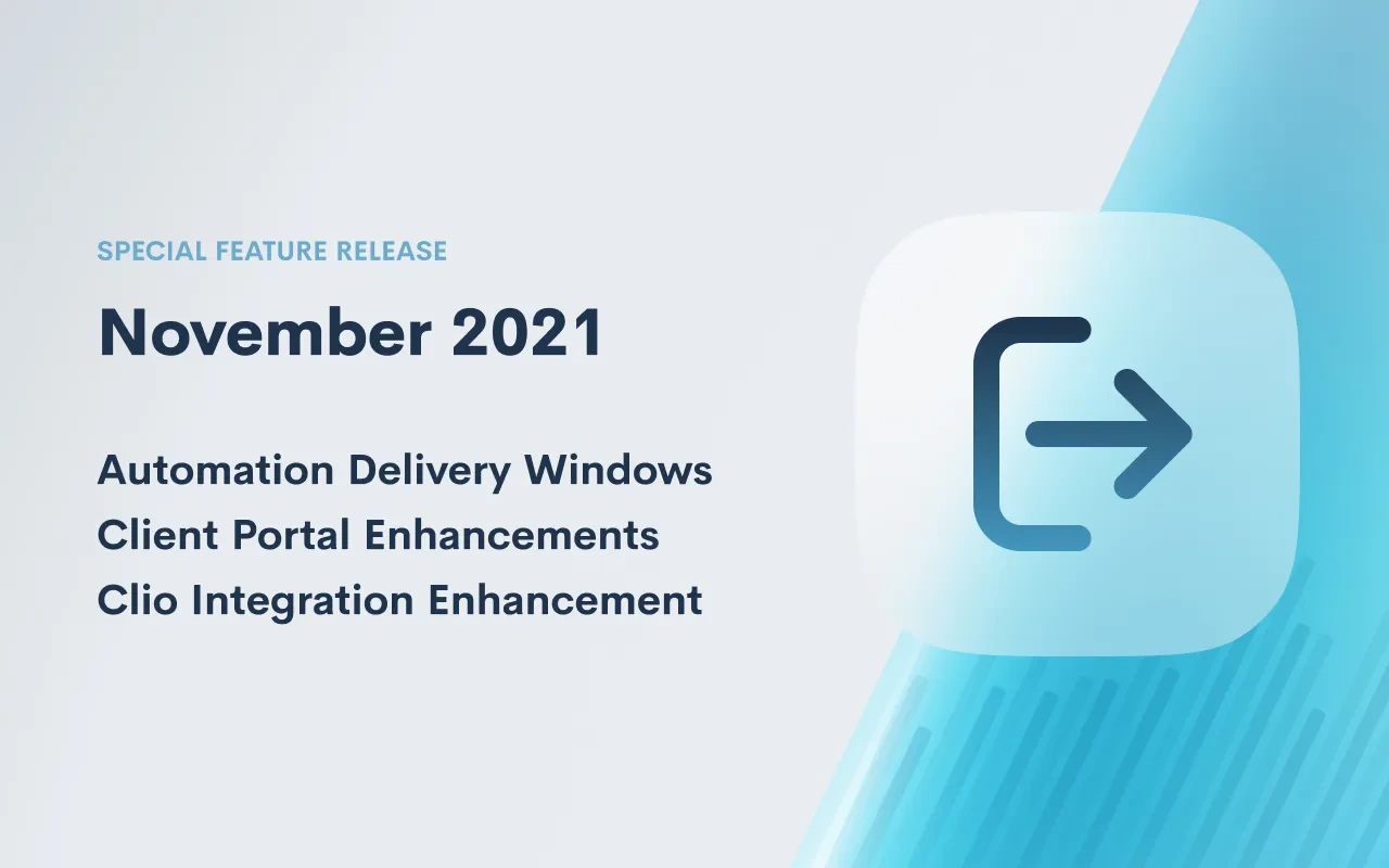 November 2021 Feature Release