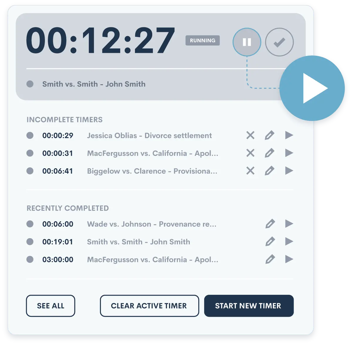 Time and Billing Timer Image