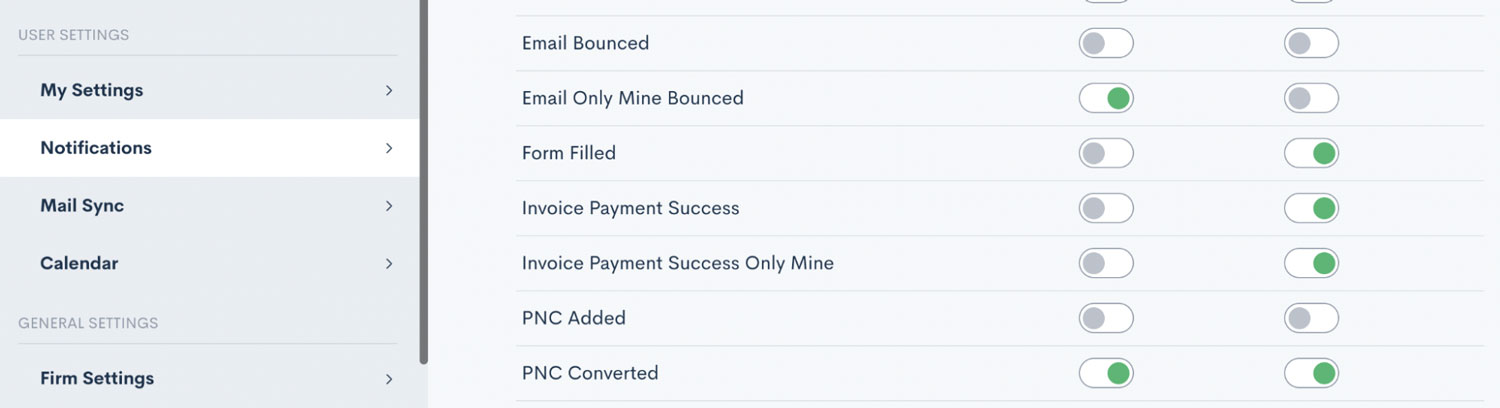 Lawmatics Payments - Successful Notifications Image
