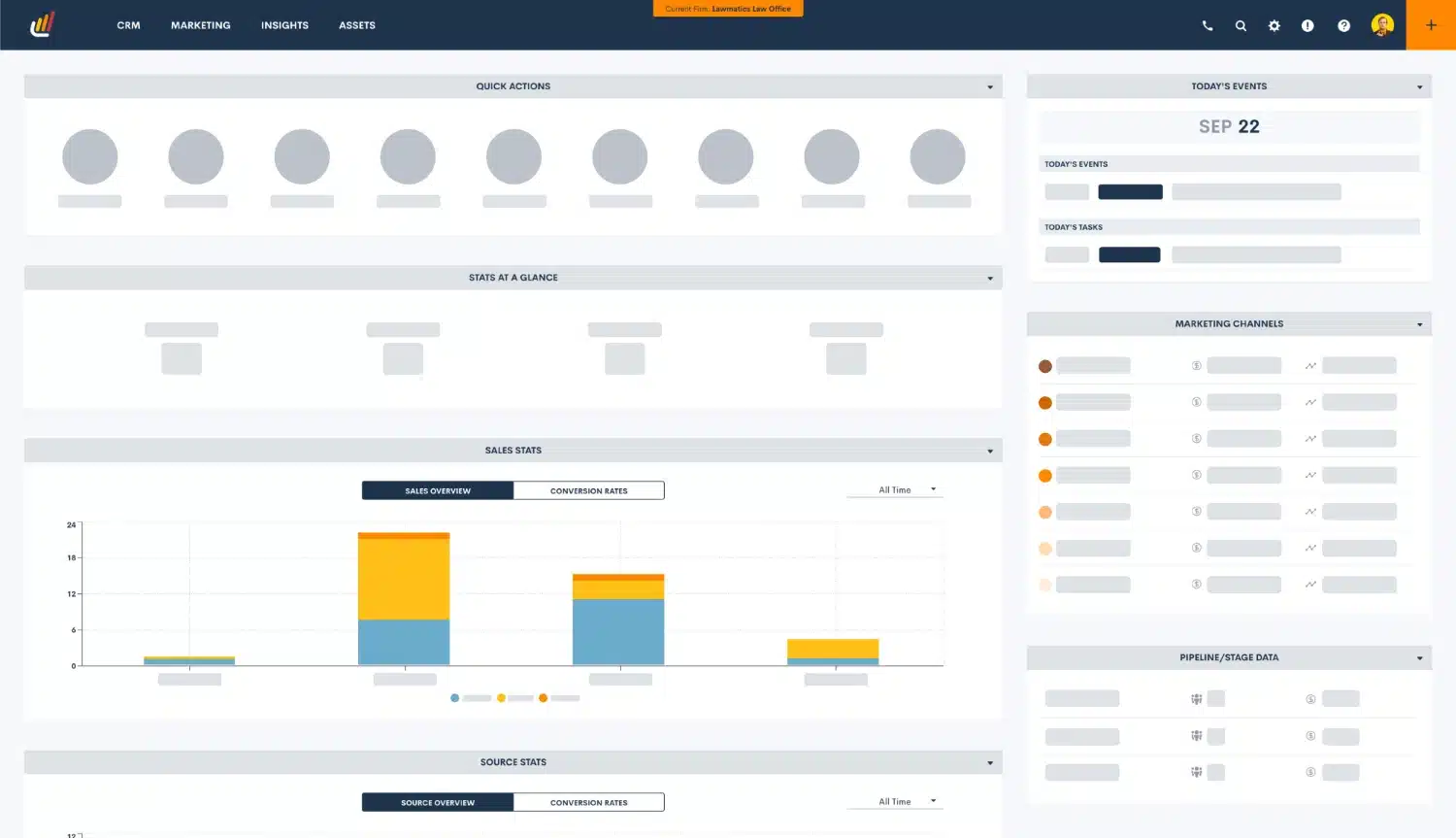 Lawmatics Dashboard