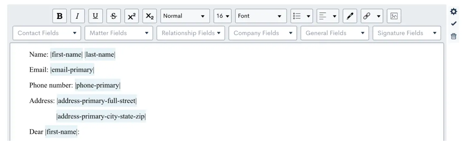 Add merge fields in your documents