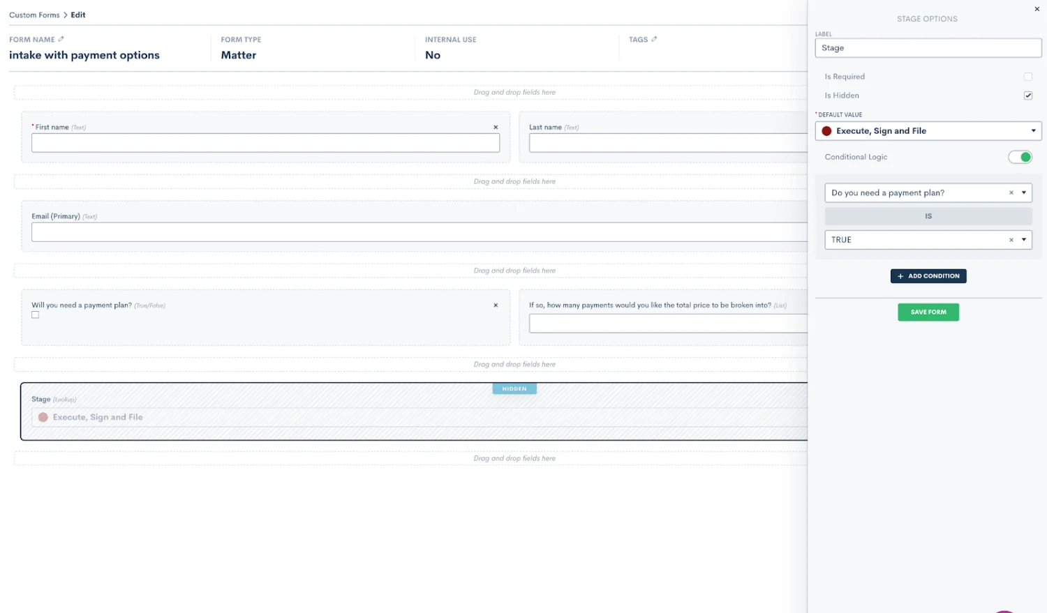 Field View Additional Options