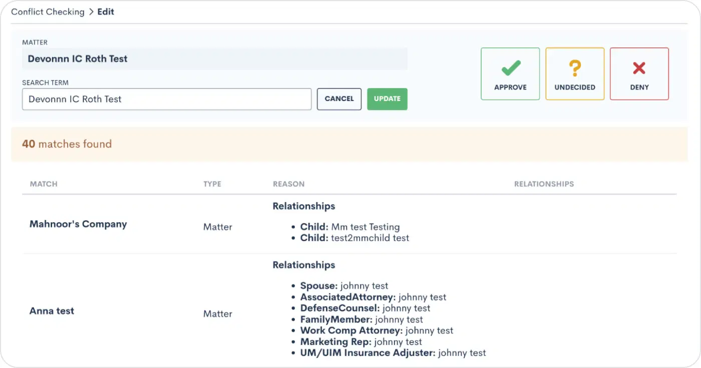 Streamline Conflict Checking