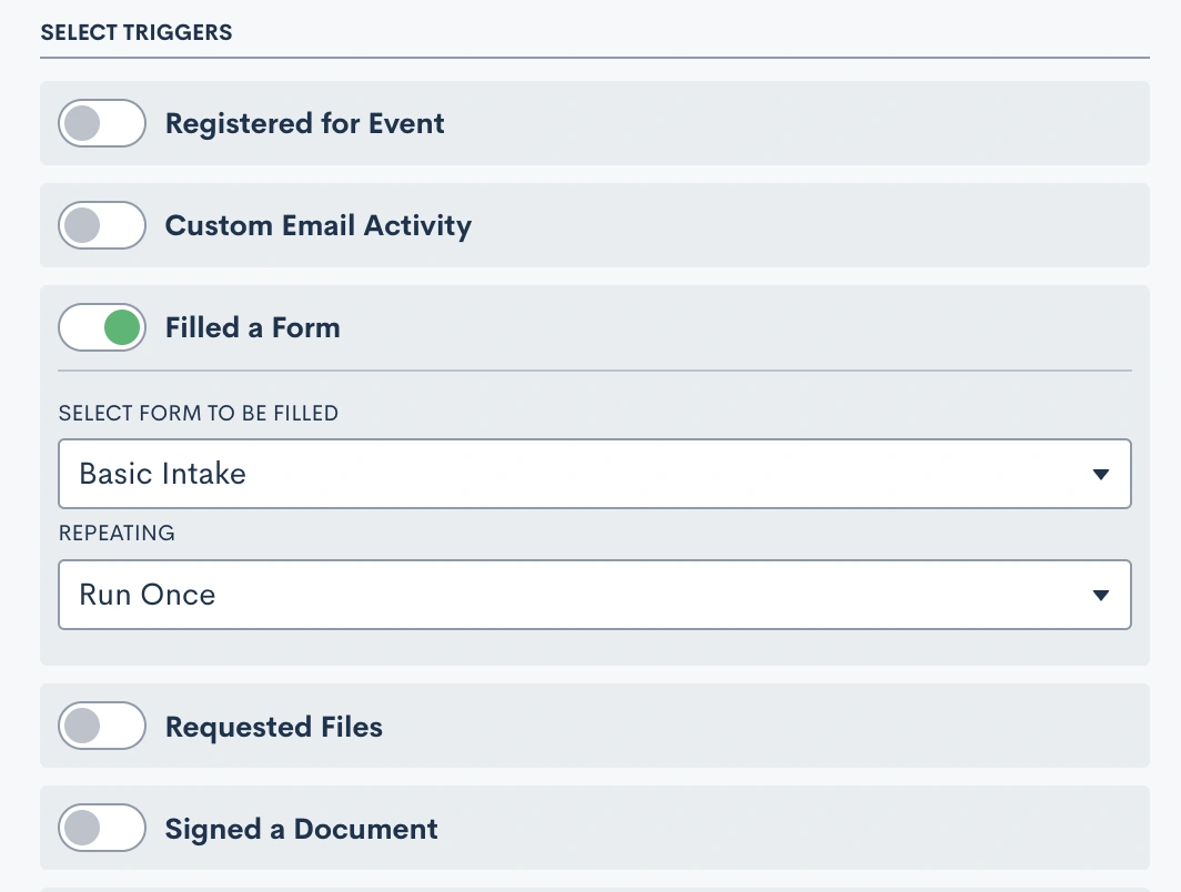 Filled a form