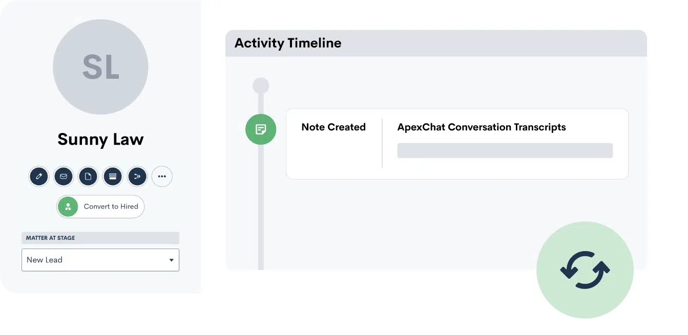 ApexChat Matter and Transcript Sync