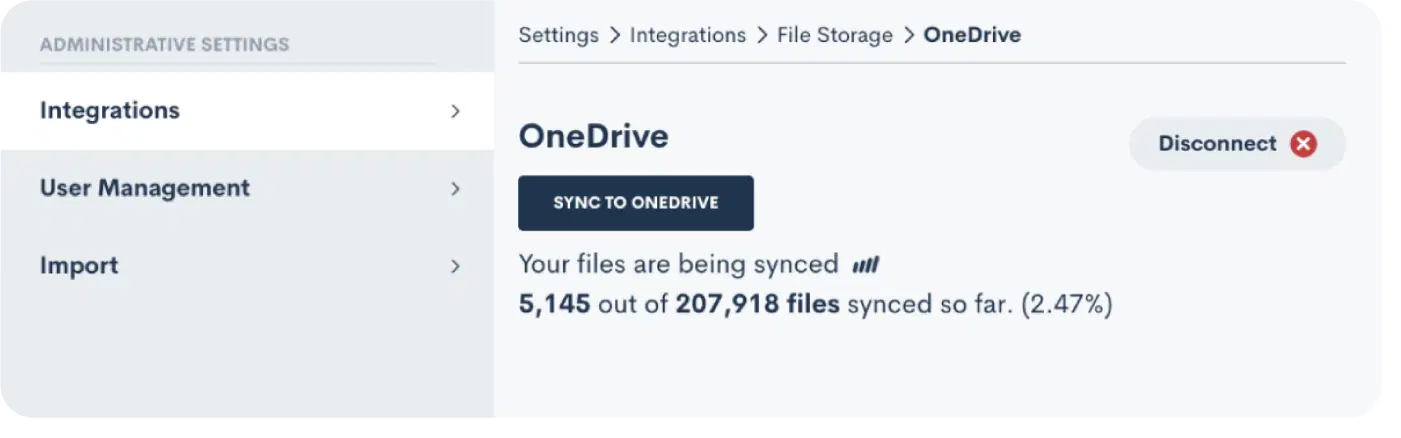 OneDrive Integration in Lawmatics