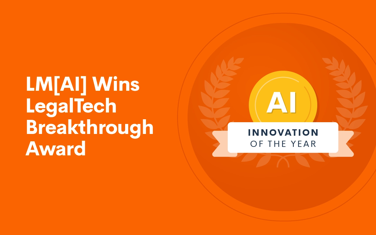 Lawmatics’ LM[AI] Awarded LegalTech AI Innovation of the Year