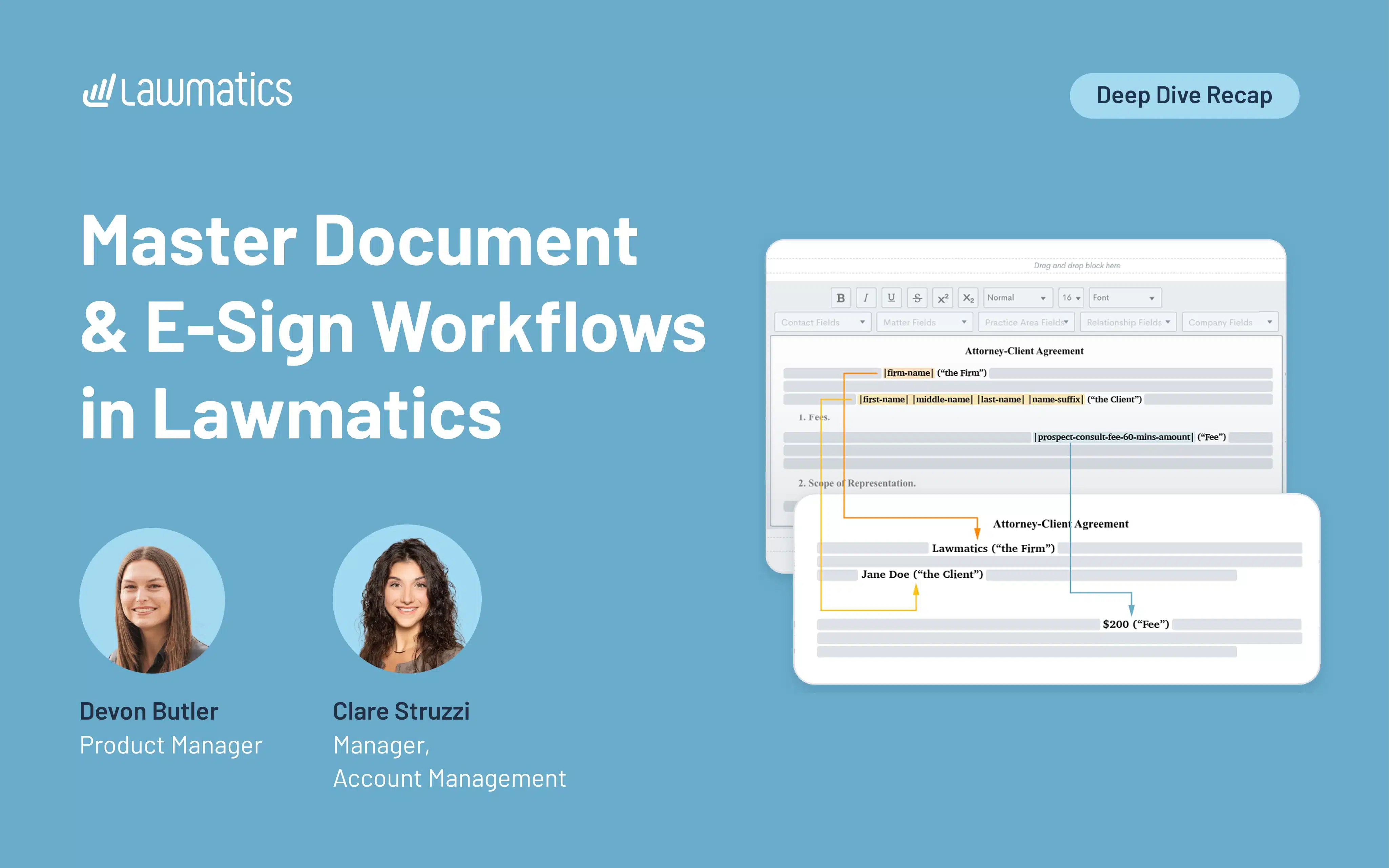 Deep Dive Recap: Master Document & E-Sign Workflows in Lawmatics