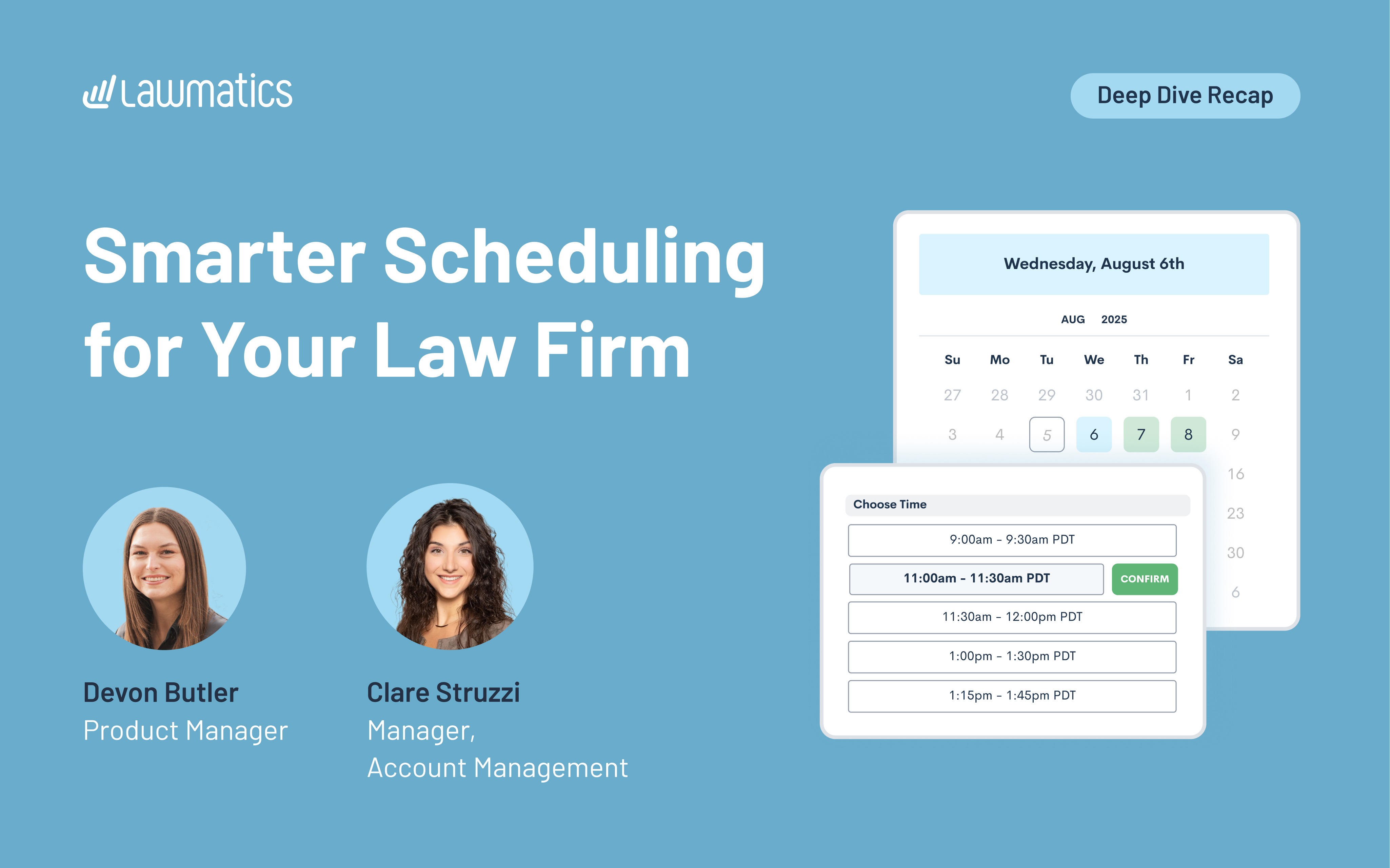 Deep Dive Recap: Smarter Scheduling for Your Law Firm